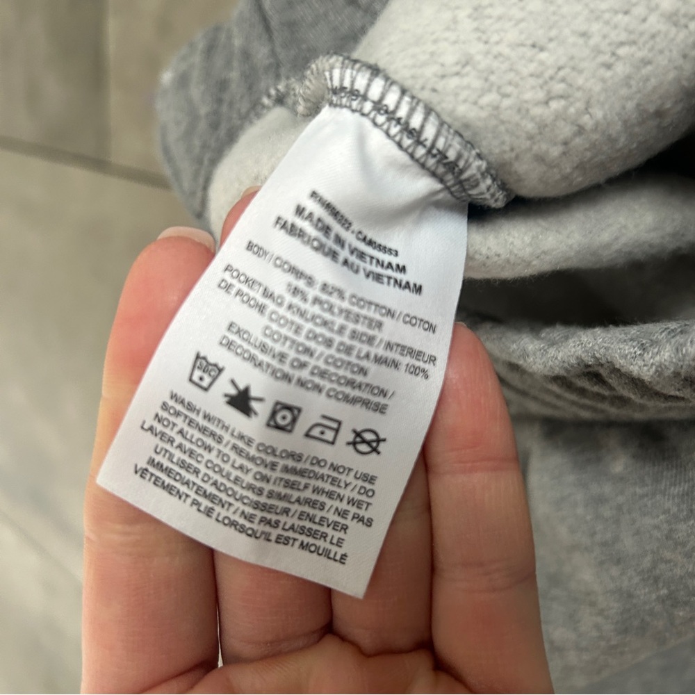 Nike air Jordan essential fleece gray set hoodie and shorts M - Picture 5 of 9